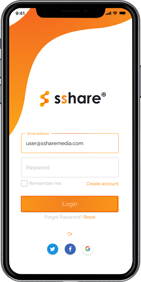 sshare.media app mobile